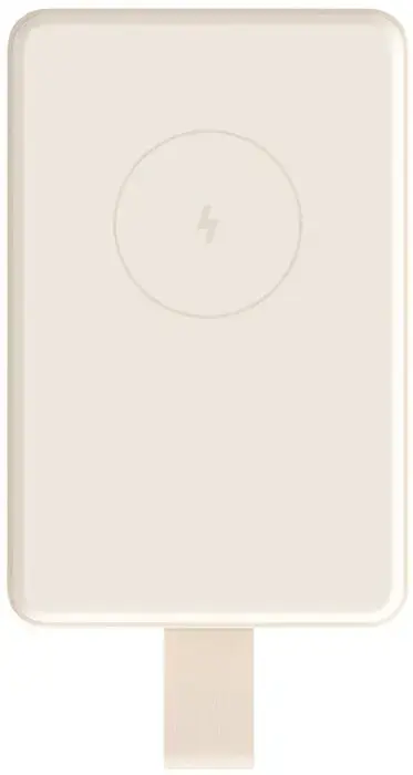 Acumulator extern magnetic Xiaomi BHR9074GL, 6000mAh, Wireless, 15 W (Beige)