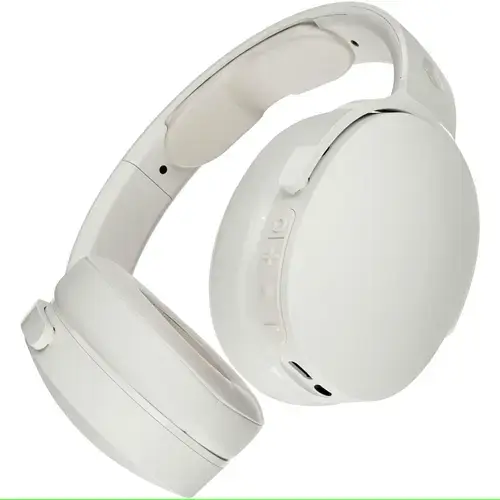 Casti Stereo Wireless SkullCandy Hesh Evo Triple Threat, Over-Ear, Bluetooth, Autonomie 36 ore, Microfon, Android/iOS (Alb)
