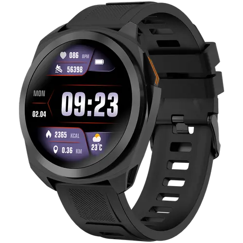 Smartwatch CANYON Maveric SW-83, Ecran IPS 1.32inch, GPS, Autonomie 7 zile, Monitor sanatate, ritm cardiac, somn, Waterproof IP68 (Negru)