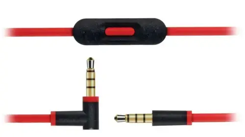 Cablu audio Beats by Dr. Dre mhdv2g/a, Jack 3.5 mm Male - Jack 3.5 mm Male (Rosu)