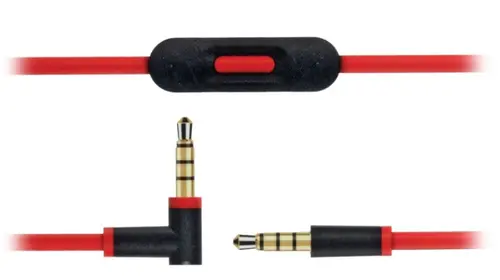 Cablu audio Beats by Dr. Dre mhdv2g/a, Jack 3.5 mm Male - Jack 3.5 mm Male (Rosu)