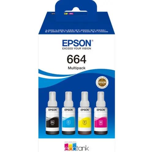 Set cartuse cerneala Epson 664 C13T66464A (Negru/Color)
