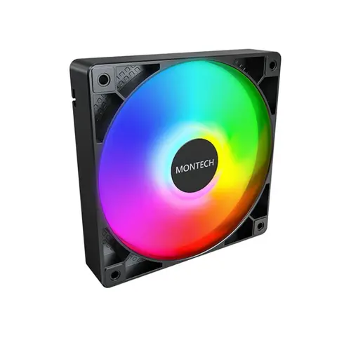 Ventilator Montech GF120, iluminare aRGB (Negru)