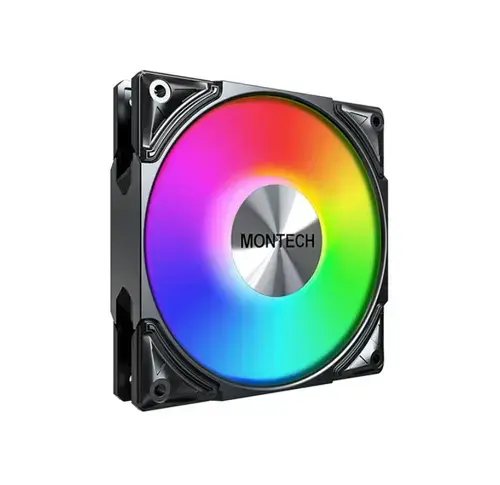 Ventilator Montech Metal Pro 12, 2200rpm, iluminare aRGB (Negru)