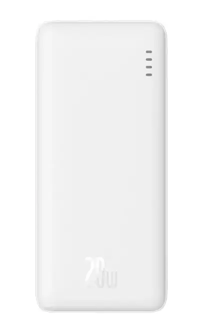 Baterie Externa Baseus Airpow, 10000mAh, 20W, QC + PD, 1 x USB-A - 1 x USB-C (Alb)