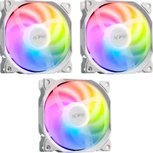 Ventilator XPG Vento, iluminare aRGB 120mm, 1850rpm, 3buc (Alb)