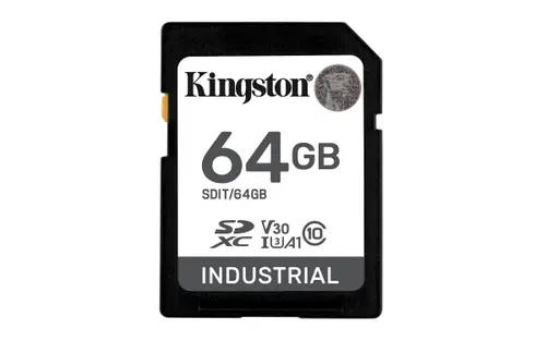 Card de memorie Kingston Industrial SDIT/64GB, 64GB SDXC, UHS-I U3