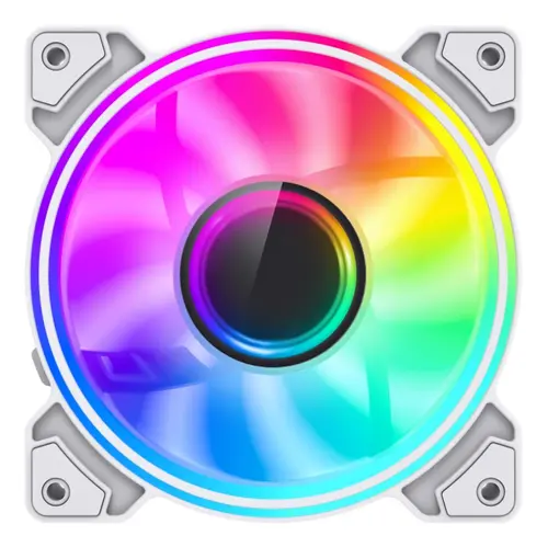 Ventilator Gamemax Dual-Ring Infinity, 1200rpm, 120mm (Alb)