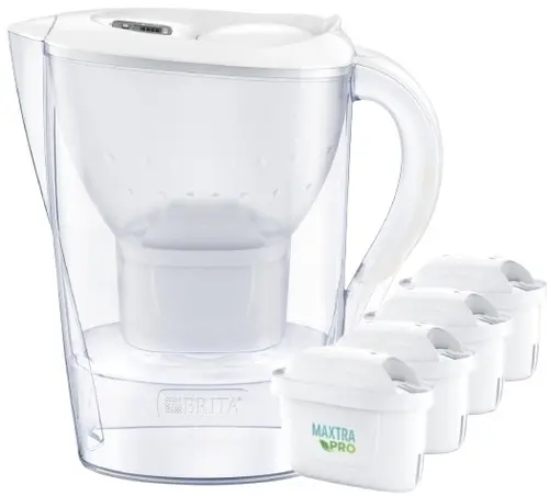Cana pentru filtrarea apei BRITA Marella XL, 3.5 L + 4 filtre Maxtra PRO (Alb)