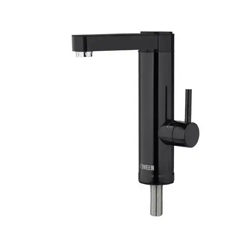 Robinet electric pentru incalzit apa NOVEEN IWH965, 3600 W, Montare pe blat, Inox, Clasa energetica A, Protectie la supraincalzire (Negru)