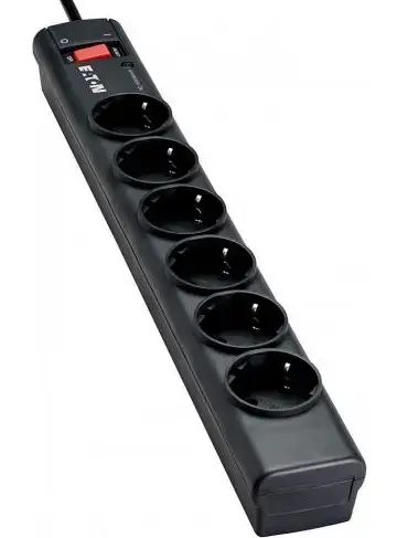 Prelungitor Eaton PS6D, 6 prize (Negru)