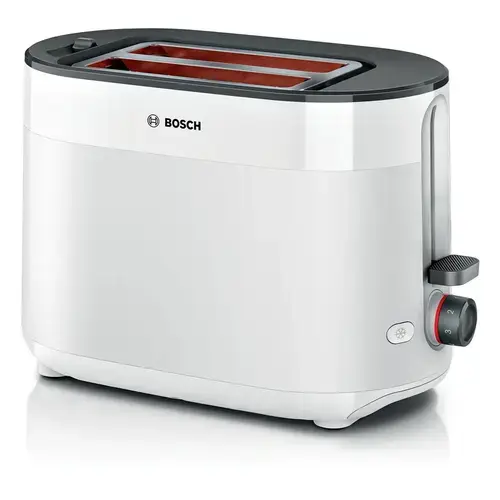 Prajitor de paine BOSCH MyMoment TAT2M121, 2 felii, 950 W (Alb/Negru)