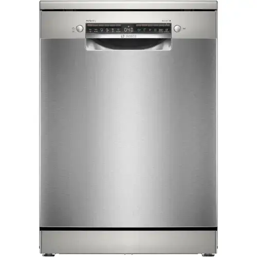 Masina de spalat vase Bosch SMS6ZCI10E, 14 seturi, 6 programe, PerfectDry, Sistem Rackmatic, Silence Pro, Tab-count, Home Connect, EcoSilence Drive, Clasa B, 60 cm, Inox anti-amprenta (Argintiu)