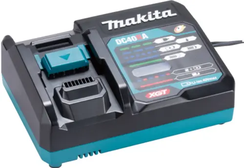 Incarcator rapid Makita 191E07-8, Li-Ion XGT, DC40RA pentru acumulatori 40V (Negru/Albastru)
