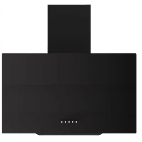 Hota decorativa LDK HD-4CGBK, Putere de absortie 450 m3/h, 3 trepte de putere, 1 motor, Iluminare LED, Sticla securizata, Filtru aluminiu, 60 cm (Negru)