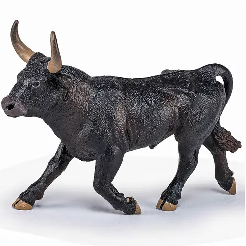 Figurina Papo - Animale de la ferma, Taur Camargue (Negru)
