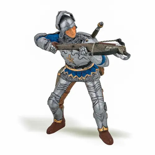 Figurina Papo - Personaje medievale, Arcas armura (Gri)