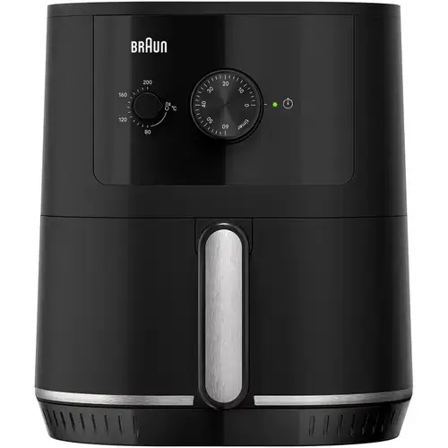 Friteuza cu aer cald  Braun Multifry 3 HF3000, 1500W, 4.3L, fara ulei, tehnologie RealAir, 12 functii de gatire, temperatura ajustabila, timer (Negru)