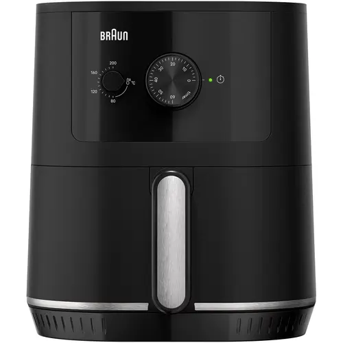 Friteuza cu aer cald  Braun Multifry 3 HF3000, 1500W, 4.3L, fara ulei, tehnologie RealAir, 12 functii de gatire, temperatura ajustabila, timer (Negru)