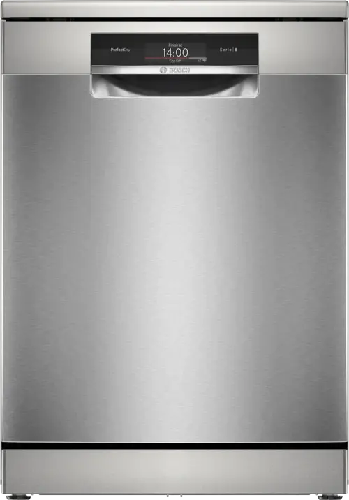 Masina de spalat vase independenta BOSCH SMS8TCI04E, 14 seturi, 8 programe, Clasa A, Display TFT Tactil, EmotionLight (Inox anti-amprenta)