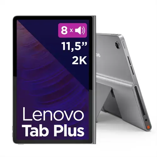 Tableta Lenovo Tab Plus, Procesor MediaTek Helio G99, Ecran 2K 11.5inch, 8GB RAM, 128GB Flash, 8MP, Wi-Fi, Bluetooth, GPS, Android + Husa Sleeve (Gri)