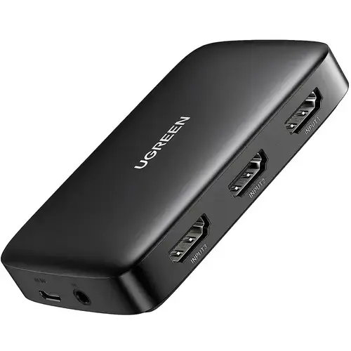 Switch Splitter UGREEN CM332, 3 x HDMI - HDMI (Negru)