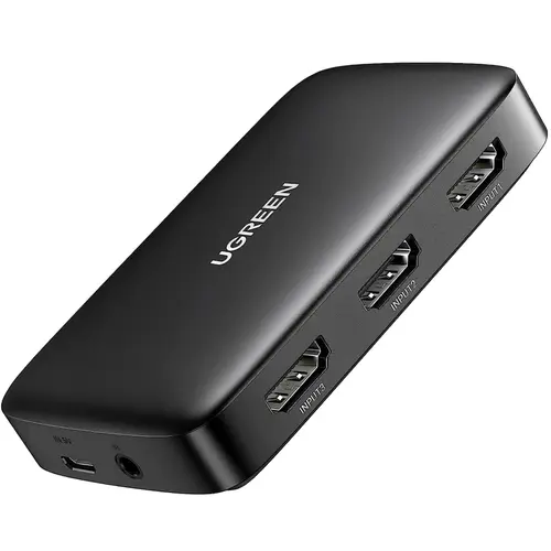 Switch Splitter UGREEN CM332, 3 x HDMI - HDMI (Negru)