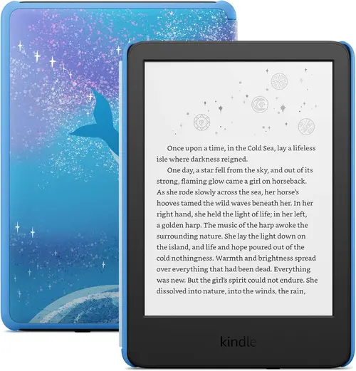 eBook Reader Amazon Kindle Kids 11 2024, Ecran E-paper 300ppi 6inch, 16GB Flash, Wi-Fi, Bluetooth (Albastru)