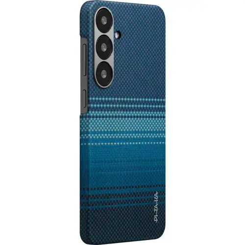 Husa Pitaka MagEZ 6 Aramida pentru Samsung Galaxy S25, Moonrise (Albastru)