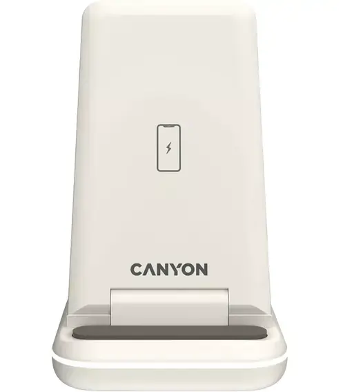 Incarcator Wireless Canyon WS-304 3in1, 15W (Alb)