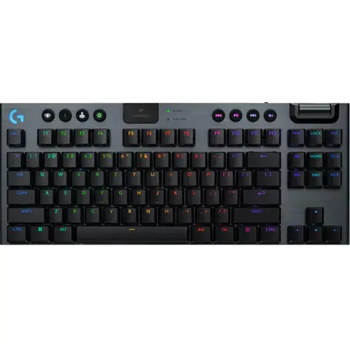 Tastatura Gaming Logitech G915 X Lightspeed TKL, Mecanica, Wired, Wireless, iluminare RGB (Negru)