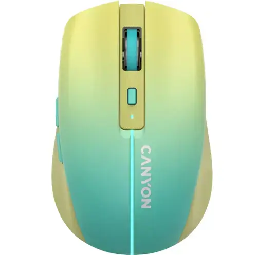 Mouse Canyon CNS-CMSW44UA MW-44, Bluetooth, USB (Albastru/Galben)
