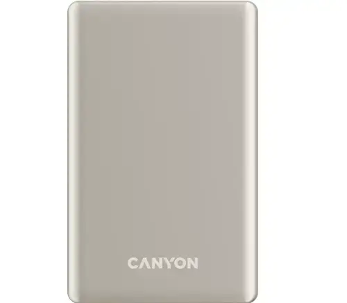 Baterie externa CANYON OnPower 505 slim Magsafe, 5000 mAh (Bej)