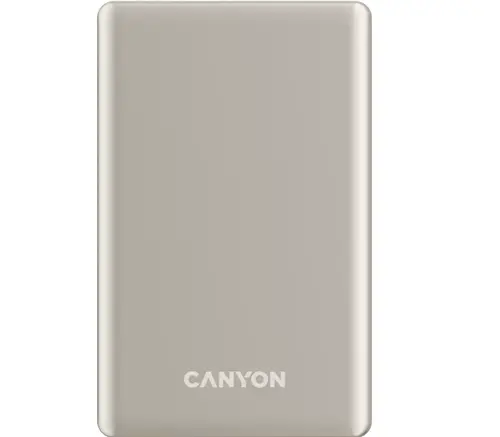 Baterie externa CANYON OnPower 505 slim Magsafe, 5000 mAh (Bej)