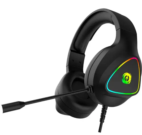 Casti gaming Canyon GH-6, Wired, USB, iluminare RGB (Negru)