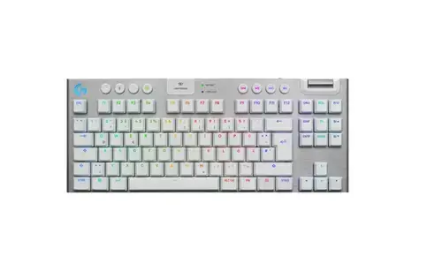 Tastatura Gaming Logitech G915 X Lightspeed TKL, Tactile Switch, iluminare RGB, Mecanica (Alb)