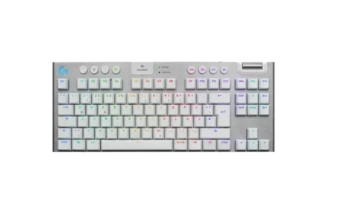 Tastatura Gaming Logitech G915 X Lightspeed TKL, Tactile Switch, iluminare RGB, Mecanica (Alb)