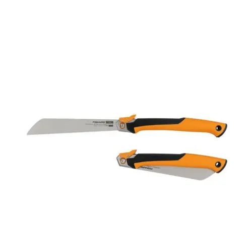 Fierastrau pliabil Fiskars PowerTooth 1062933, 250mm (Negru/Portocaliu)