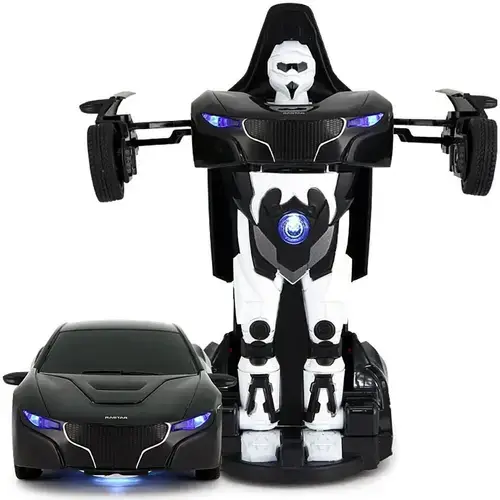 Masinuta diecast Rastar - Transformable RS, 1:32, Negru/Alb