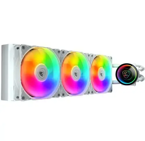 Cooler CPU Cougar Poseidon Elite aRGB 360, 120mm, iluminare aRGB (Alb)
