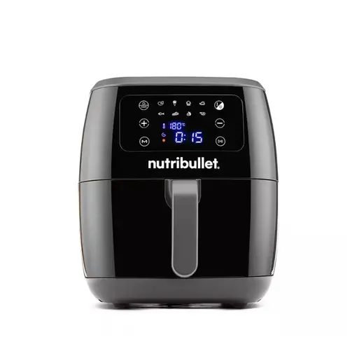 Friteuza cu aer cald NUTRIBULLET XXL NBA071B, 7 l, Capacitate cos 1.4kg, 1800 W, 8 programe (Negru)
