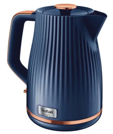 Fierbator apa TEFAL Loft KO251430, 1.7 L, 2400 W (Albastru)