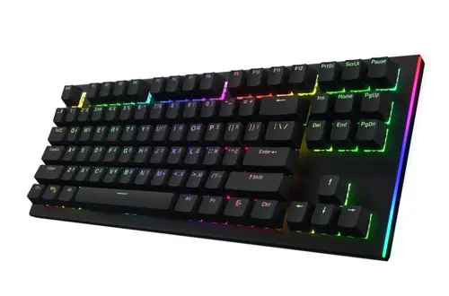 Tastatura Hator Gravity X TKL, iluminare RGB, Wired, USB (Negru)