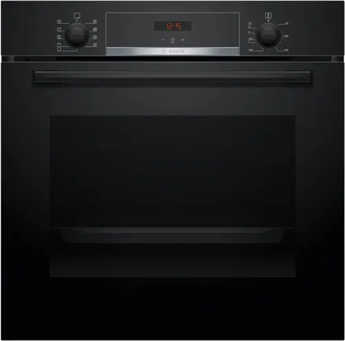 Cuptor incorporabil Bosch HBA534BB3, Electric, 71 L, Autocuratare hidrolitica, EcoClean Direct, 3D HotAir, HotAir Gentle, Grill, Clasa A+ (Negru)