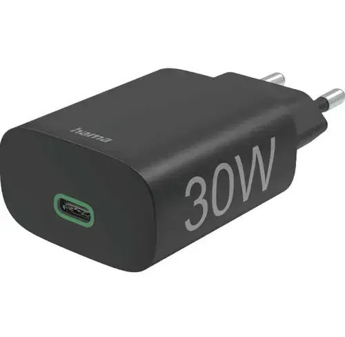 Incarcator retea HAMA 188334, USB Type-C, PD, 30W (Negru)