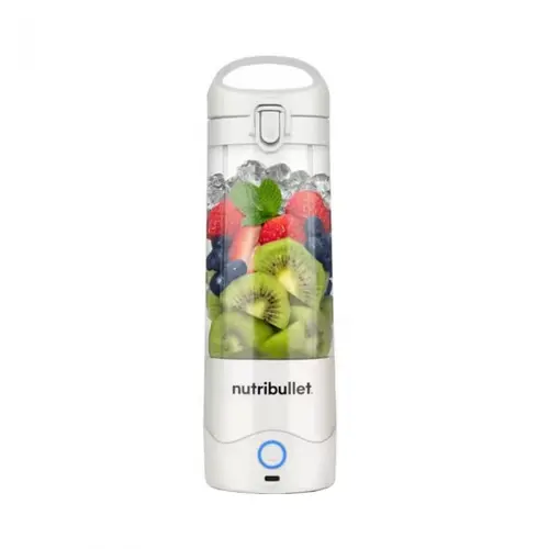 Blender portabil NUTRIBULLET NBP003W, 0.475l, 1 treapta viteza, USB-C (Alb)