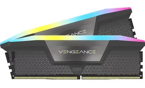 Memorie Corsair Vengeance RGB, DDR5, 32GB, KIT 2x16GB, 6400MT/s, C36, 1.35V, AMD/Intel (Gri)