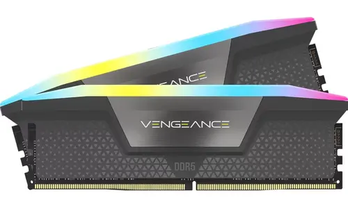 Memorie Corsair Vengeance RGB, DDR5, 32GB, KIT 2x16GB, 6400MT/s, C36, 1.35V, AMD/Intel (Gri)