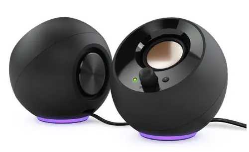 Boxe Creative Pebble SE, USB-C, 2.0, Bluetooth 5.3, RGB, Aux (Negru)
