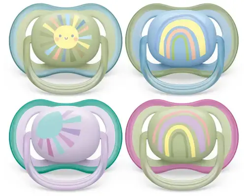 Set 2 suzete Philips-AVENT SCF085/30 Ultra Air, ortodontice, 0-6 luni